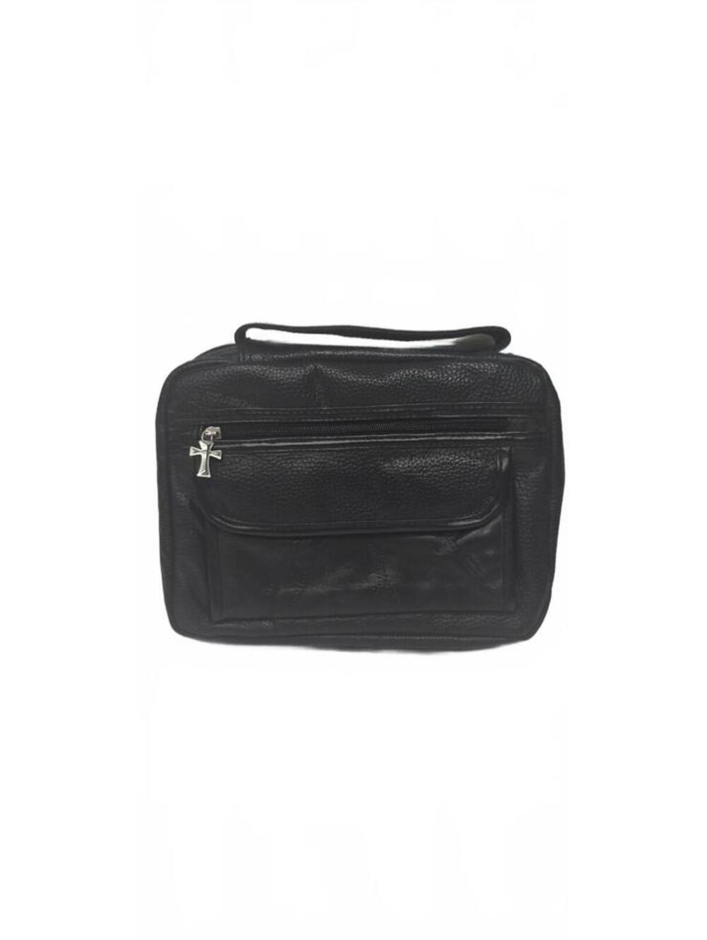 Navarre Genuine Leather Black Travel Organizer Bag